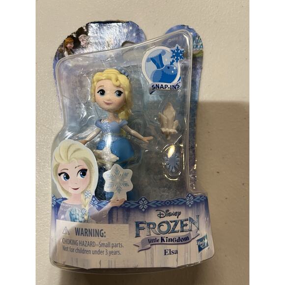 Disney Princess Hasbro Little Kingdom Snap-Ins Frozen ELSA Mini Doll Figure - Picture 1 of 2